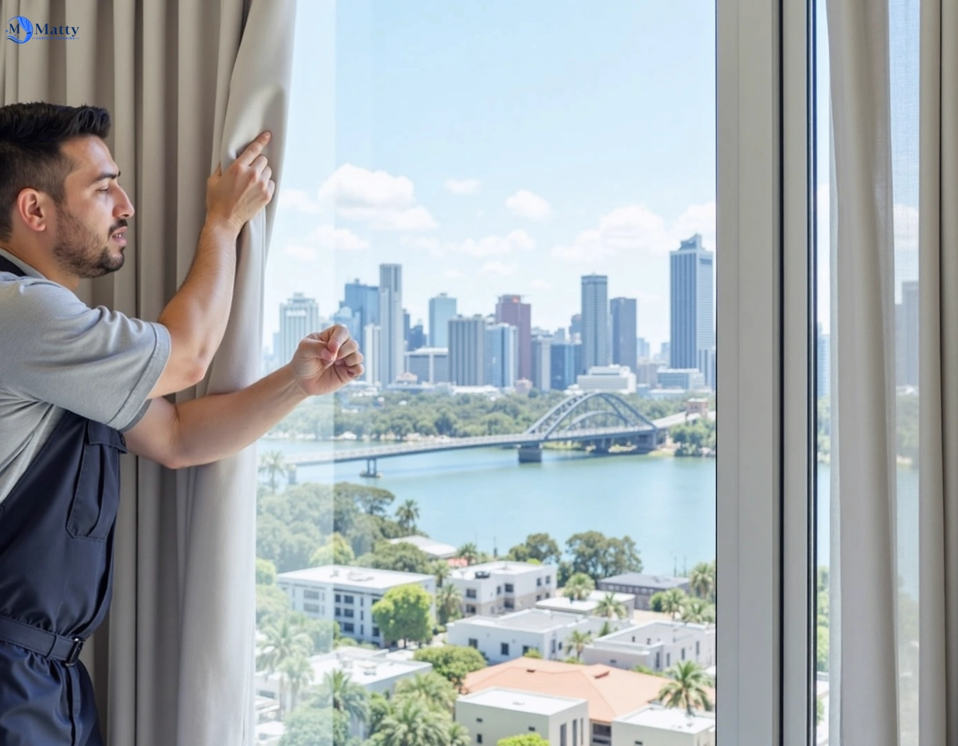 Professional curtain steam cleaning service barwon-heads-vic QLD by Matty Curtain Cleaning