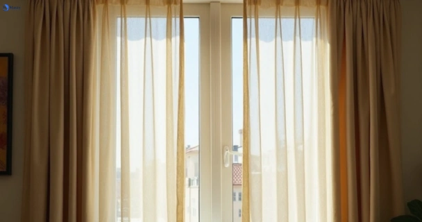 Dull dusty drapes in barwon-heads-vic before professional cleaning